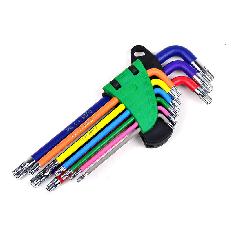 18 PCS Jeu de Clé Allen: Clés Allen 1.5-10mm et Cles Torx T10-T50 Jeu de Clés Hex et Torx Clés Hex Clef Torx en Acier au Chrome-Vanadium